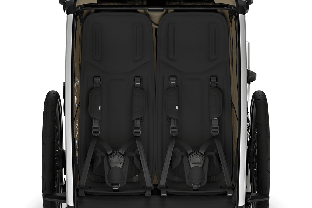 Thule Chariot Cross 2 Double – Fahrradanhänger für 2 Kinder, Dark Slate