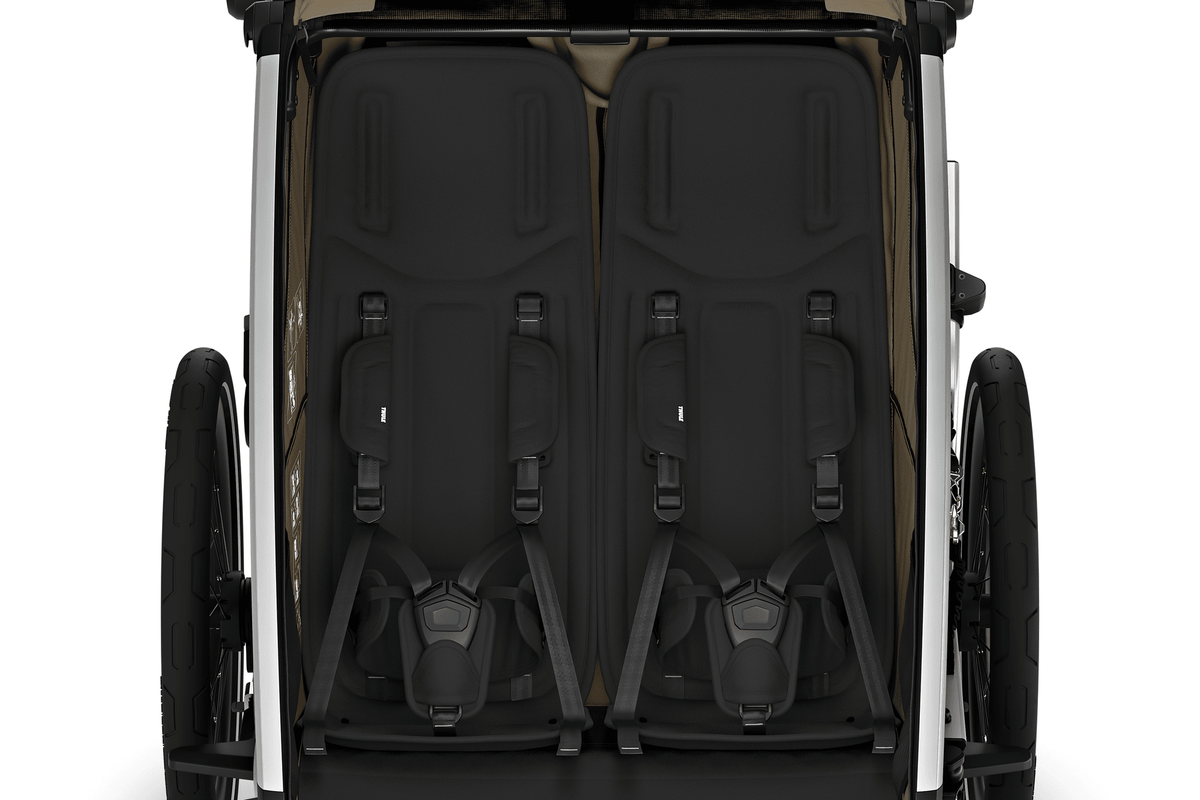 Thule Chariot Cross 2 Double – Fahrradanhänger für 2 Kinder, Dark Slate