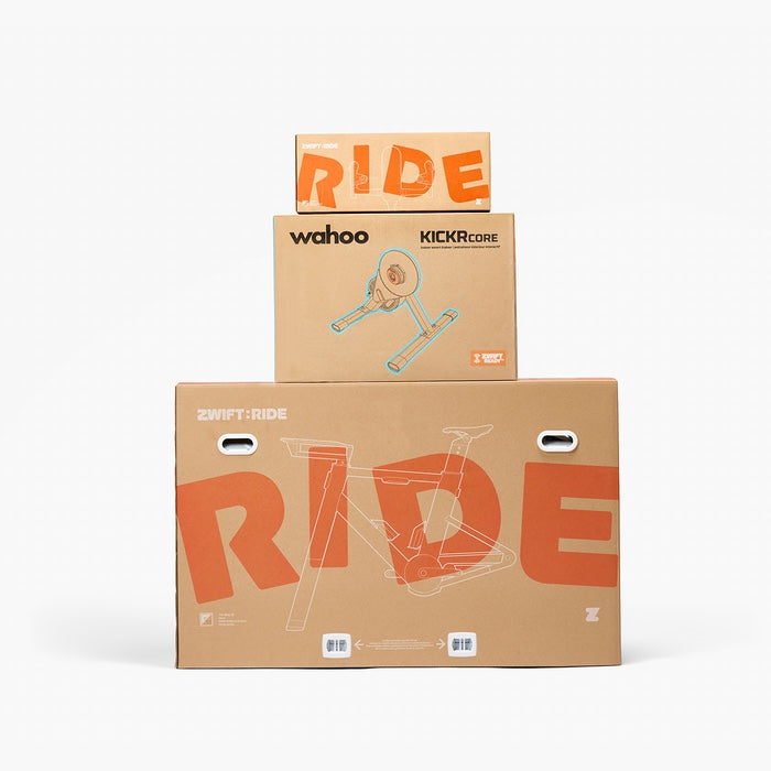 Zwift Ride & Wahoo KICKR CORE 2 – Indoor-Cycling-Bike für Zwift